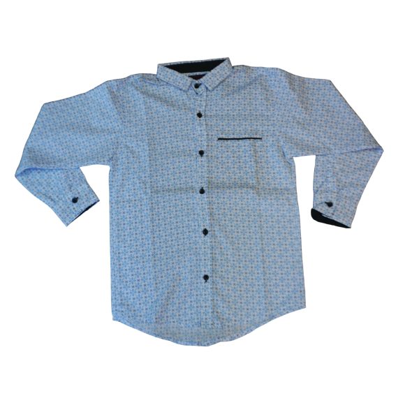 Camisa Manga Larga Azul