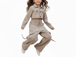 Conjunto Pantalon Y Chaqueta En Pana Para Niña