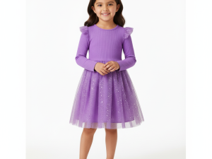 Vestido De Niña Lila