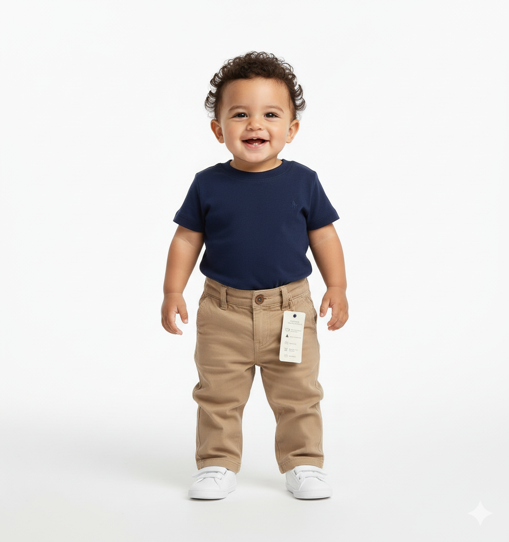 Pantalon De Bebe En Drill