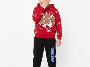 Sudadera Con Estampado De Dinosaurio Para Niño