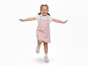 Overol De Pana En Jardinera Para Niña