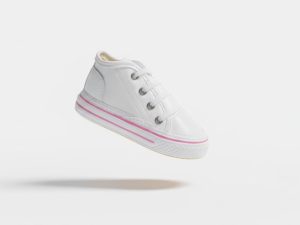 Zapatos Pilin Blancos Con Rosa Para Niña