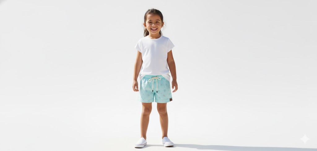 Beruda Playera De Color Azul Para Niña